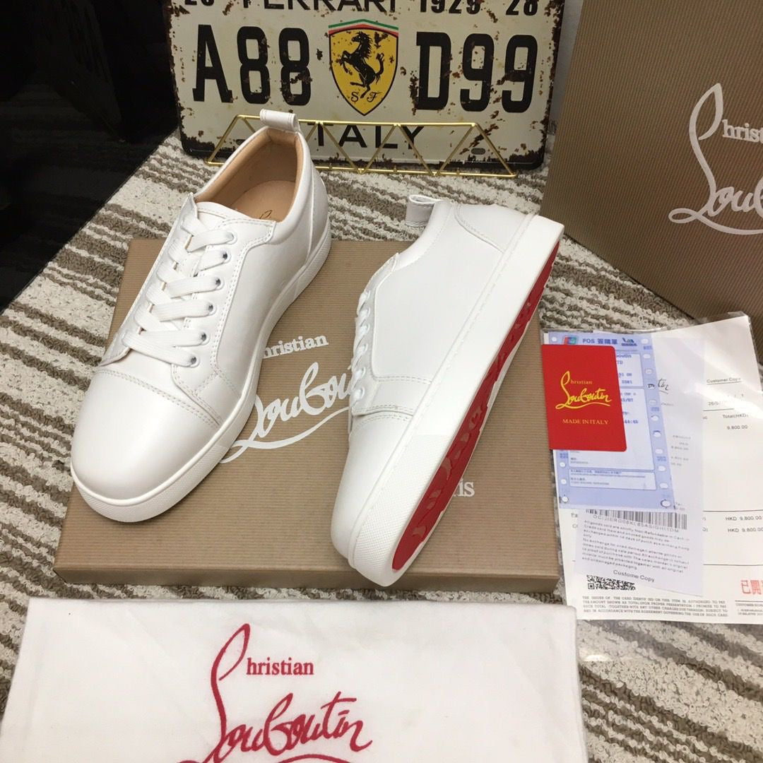 CHRISTIAN LOUBOUTIN - SUPER CLONE - original factory 1:1 - white leather