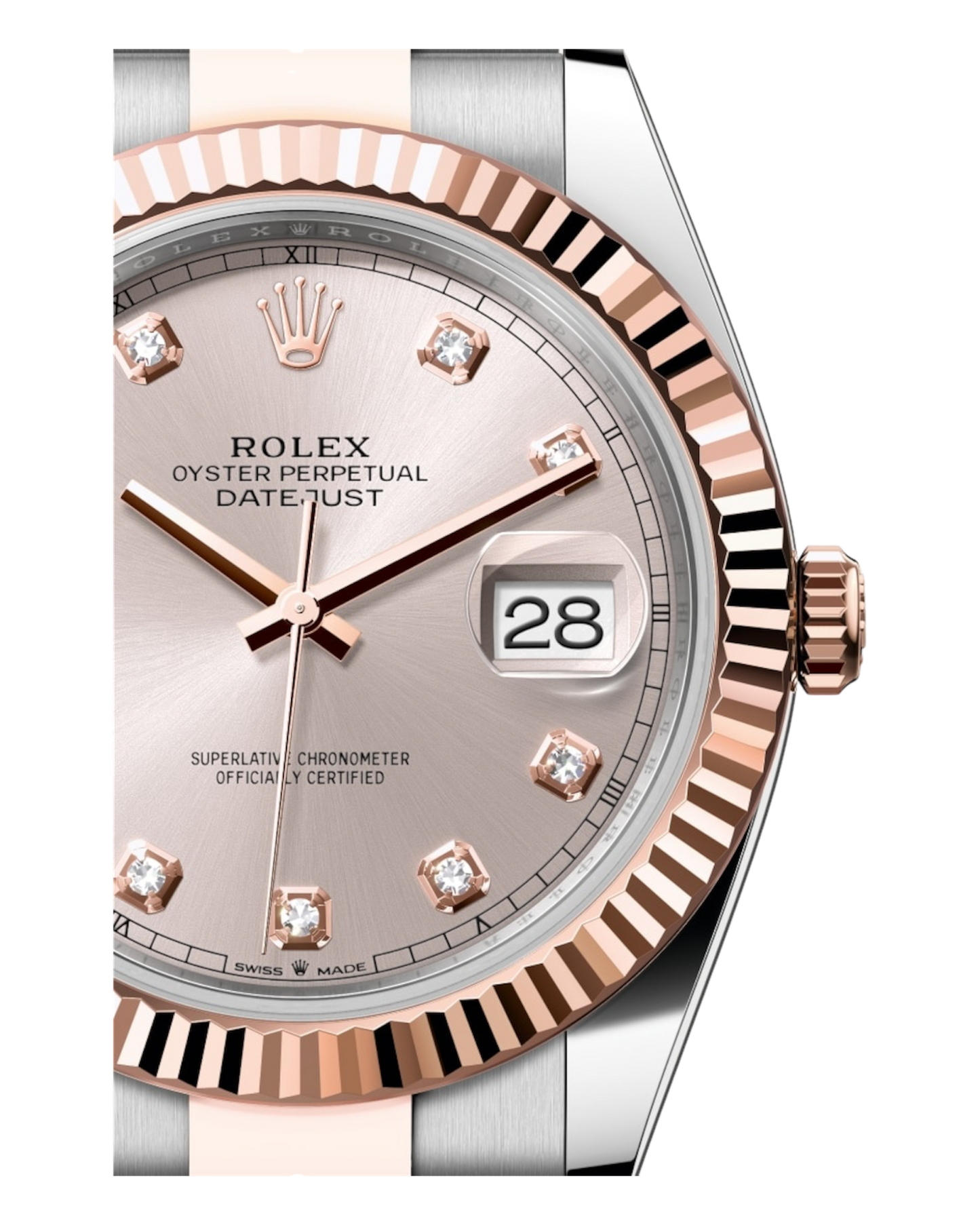 Rolex Datejust 41mm Rosé with Diamonds Dial U1 FACTORY - AUTOMATIK
