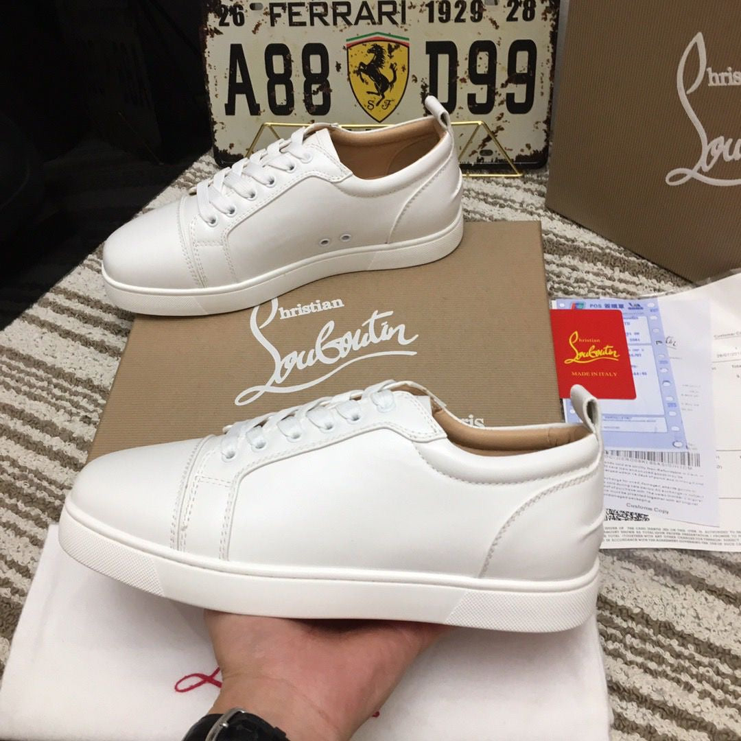 CHRISTIAN LOUBOUTIN - SUPER CLONE - original factory 1:1 - white leather