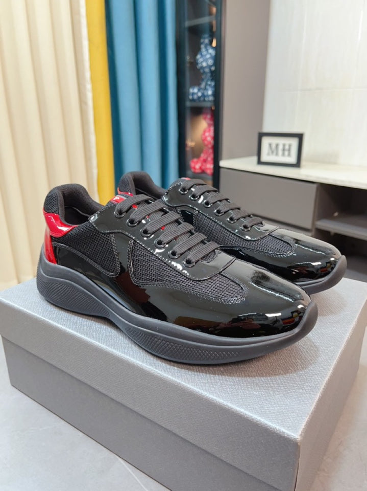 Prada America’s Cup Sneaker Black Red - HIGH QUALITY 1:1