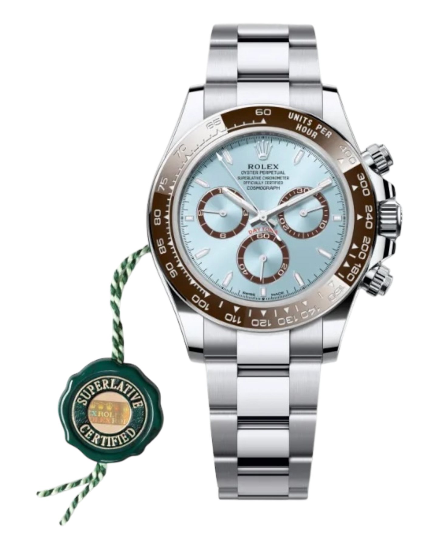 Rolex Cosmograph Daytona 40mm Platinum Ice Blue Dial Oyster - AUTOMATIK U1-Factory