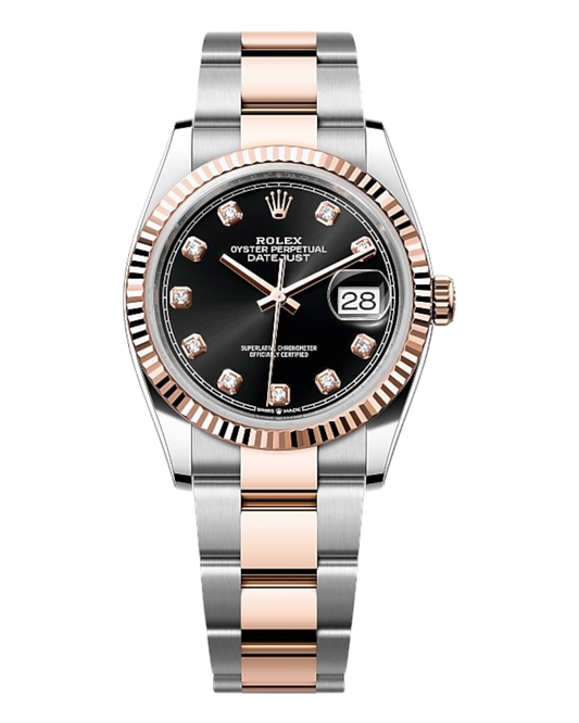 Rolex Datejust Black with Diamonds Dial 36mm - Oyster - U1 FACTORY - AUTOMATIK