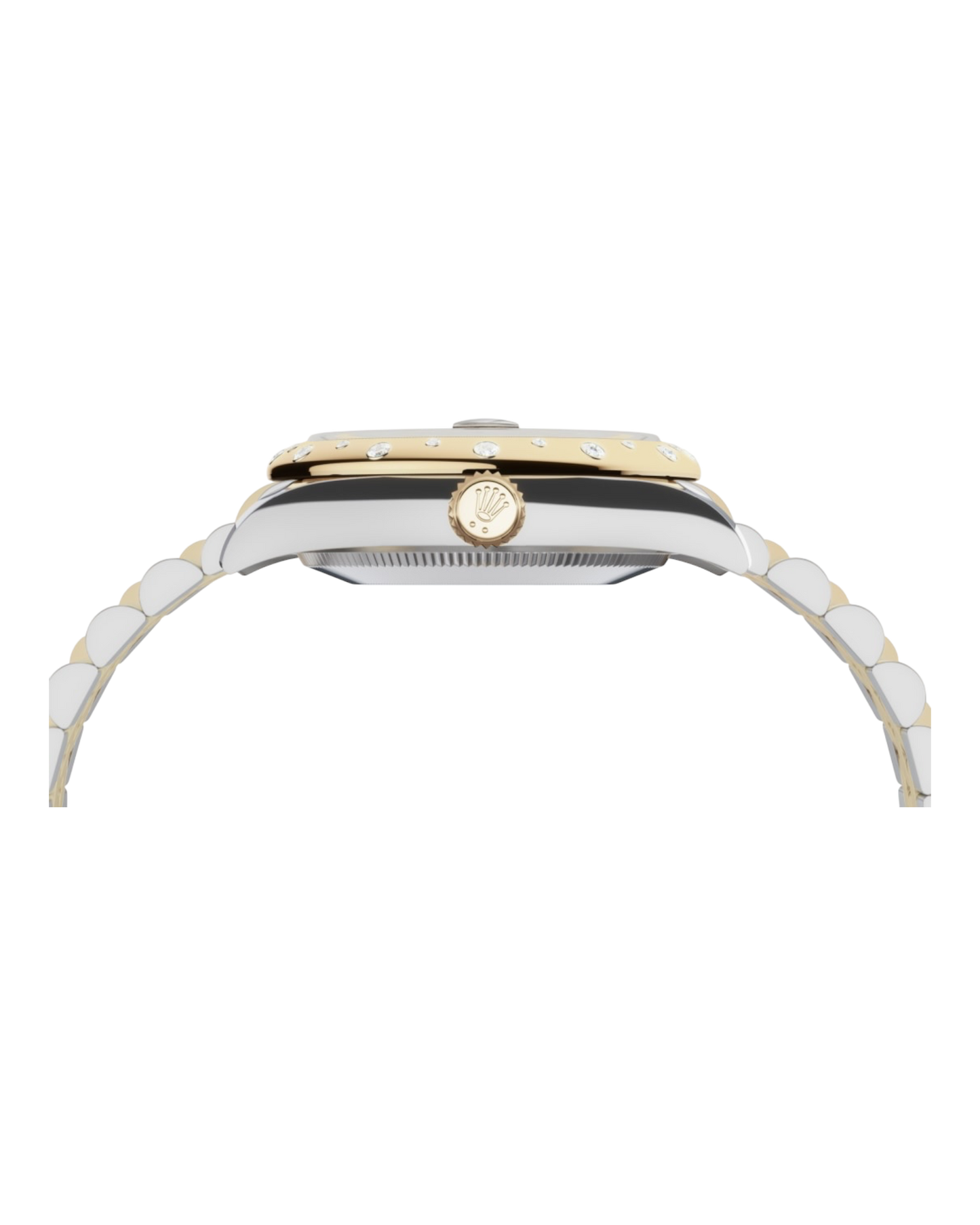 Rolex Datejust Green Dial with Roman & Diamond Markers, Diamond Bezel, 31mm Two-Tone Jubilee - U1 FACTORY - AUTOMATIK