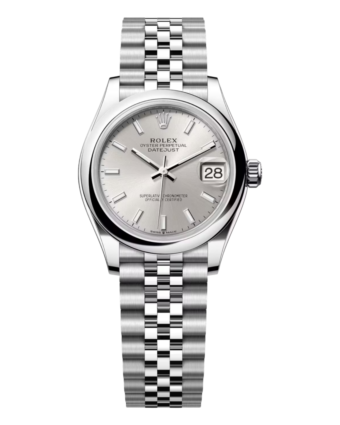 Rolex Datejust 41mm Silver Dial, flat bezel - U1 FACTORY - AUTOMATIK - Jubilee