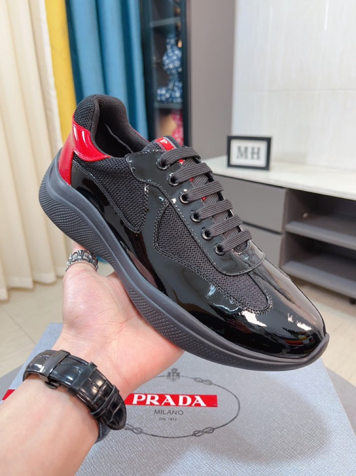 Prada America’s Cup Sneaker Black Red - HIGH QUALITY 1:1
