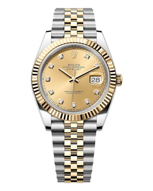 Rolex Datejust 41mm Gold with Diamonds Dial - Jubilee - U1 FACTORY - AUTOMATIK