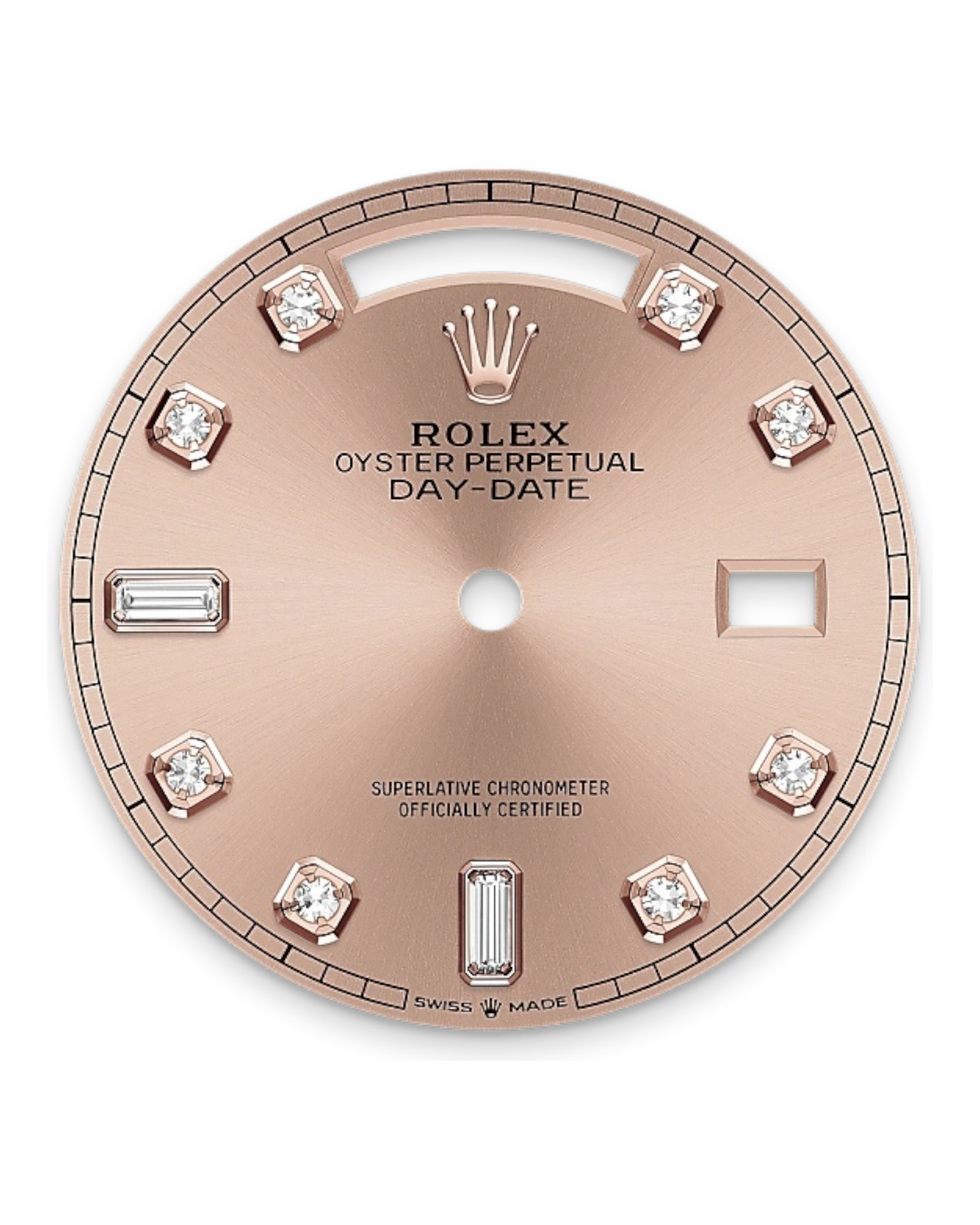 Rolex Day-Date Pink Dial with Diamonds, 36mm Everose Gold President - U1 FACTORY - AUTOMATIK