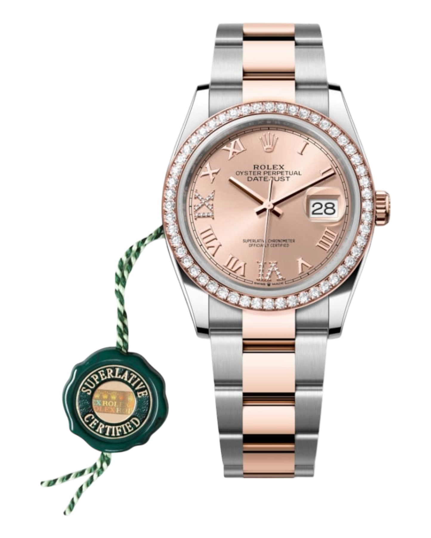 Rolex Datejust Rosé with Diamonds Dial 36mm - Oyster - U1 FACTORY - AUTOMATIK