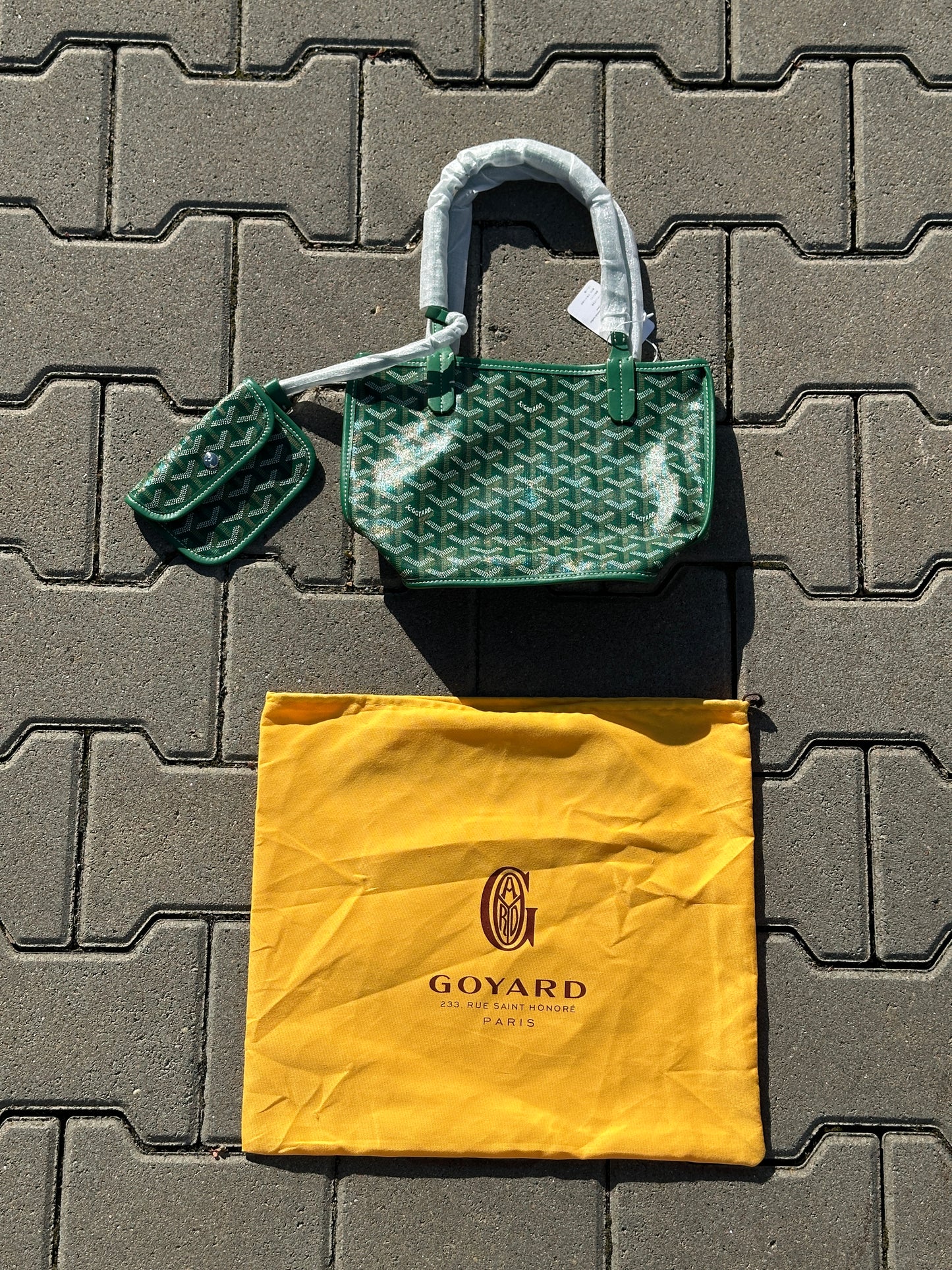 Goyard Saint Louis PM Tasche in Grün mit Pochette | 1:1 Replica