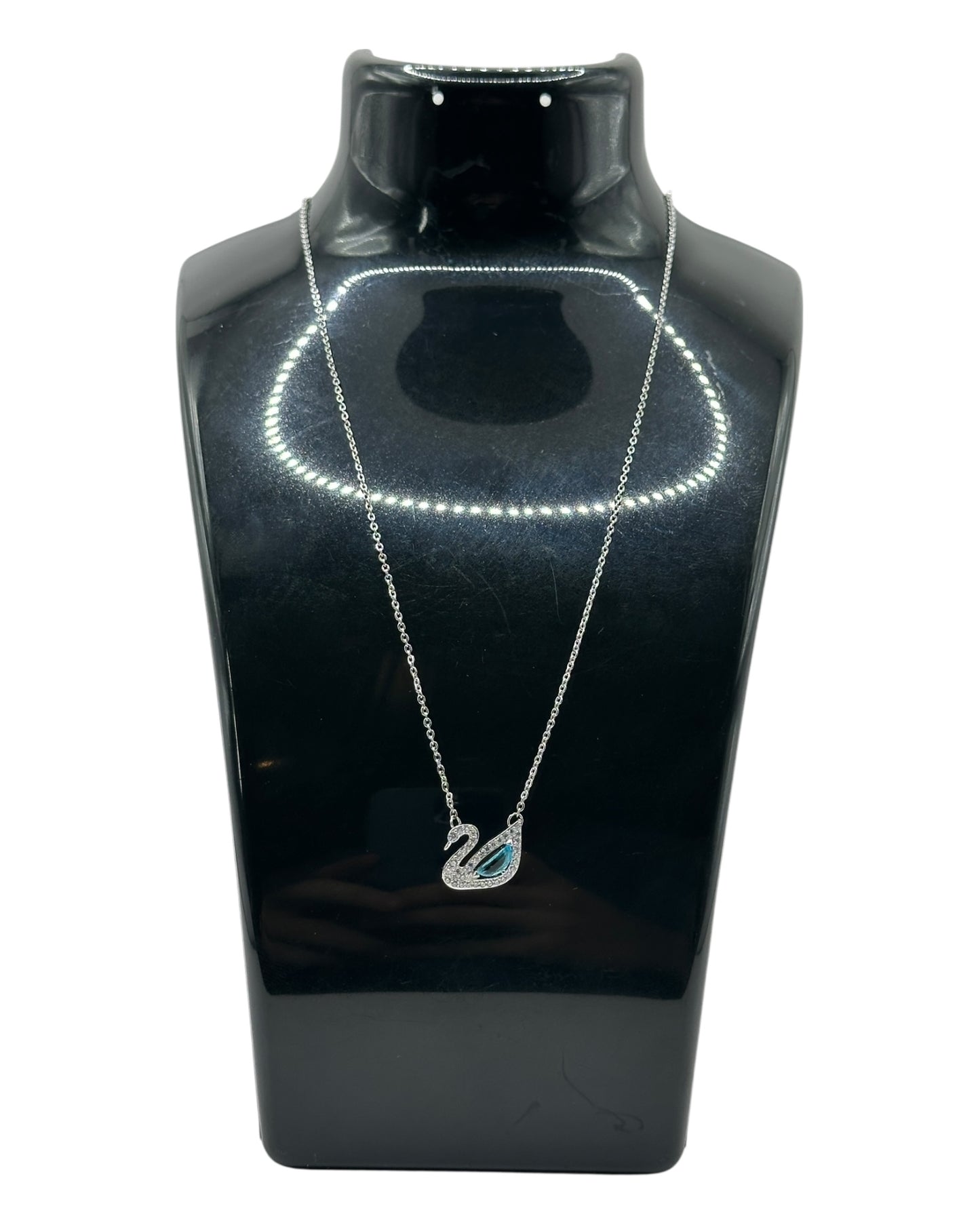 Swarovski Iconic Swan Halskette Hellblau