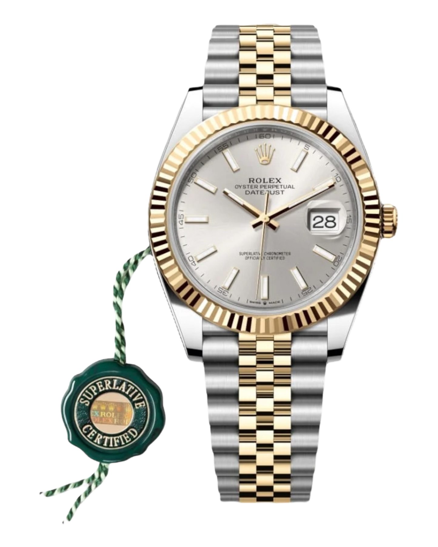 Rolex Datejust Silver Dial, Bicolor 36mm Jubilee - U1 FACTORY - AUTOMATIK