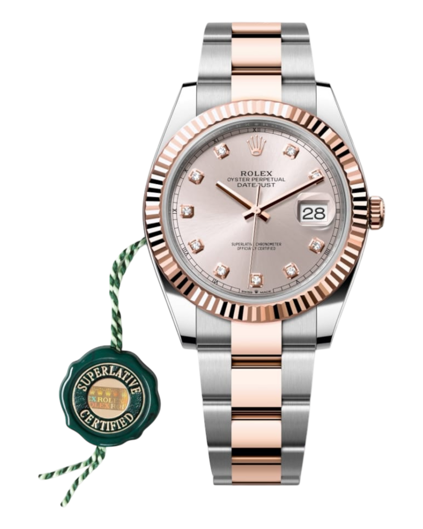 Rolex Datejust 41mm Rosé with Diamonds Dial U1 FACTORY - AUTOMATIK
