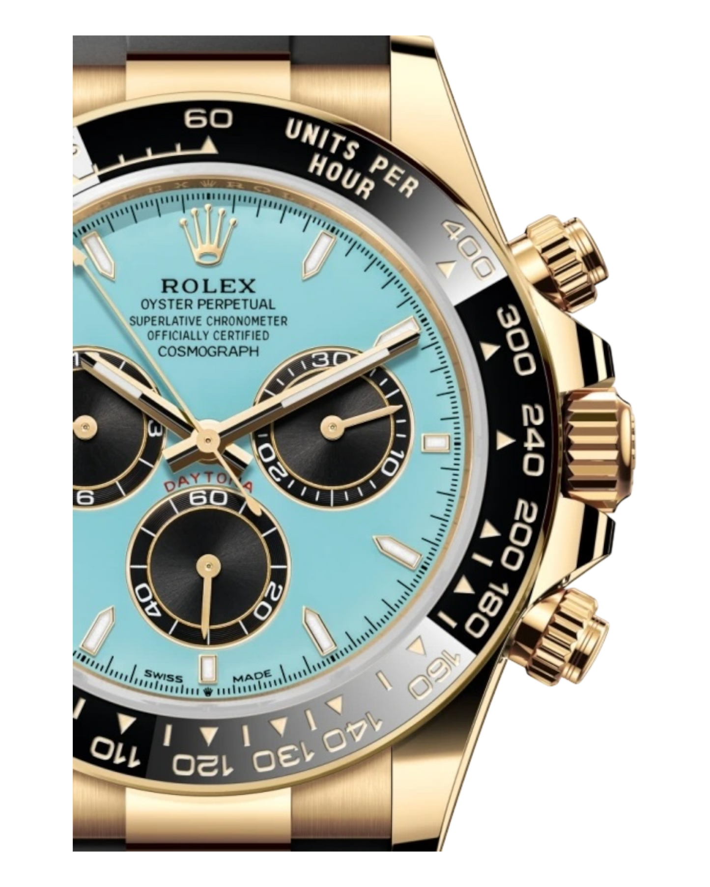 Rolex Cosmograph Daytona 40mm - turquoise dial, rubber bracelet - MYS Factory - Automatik