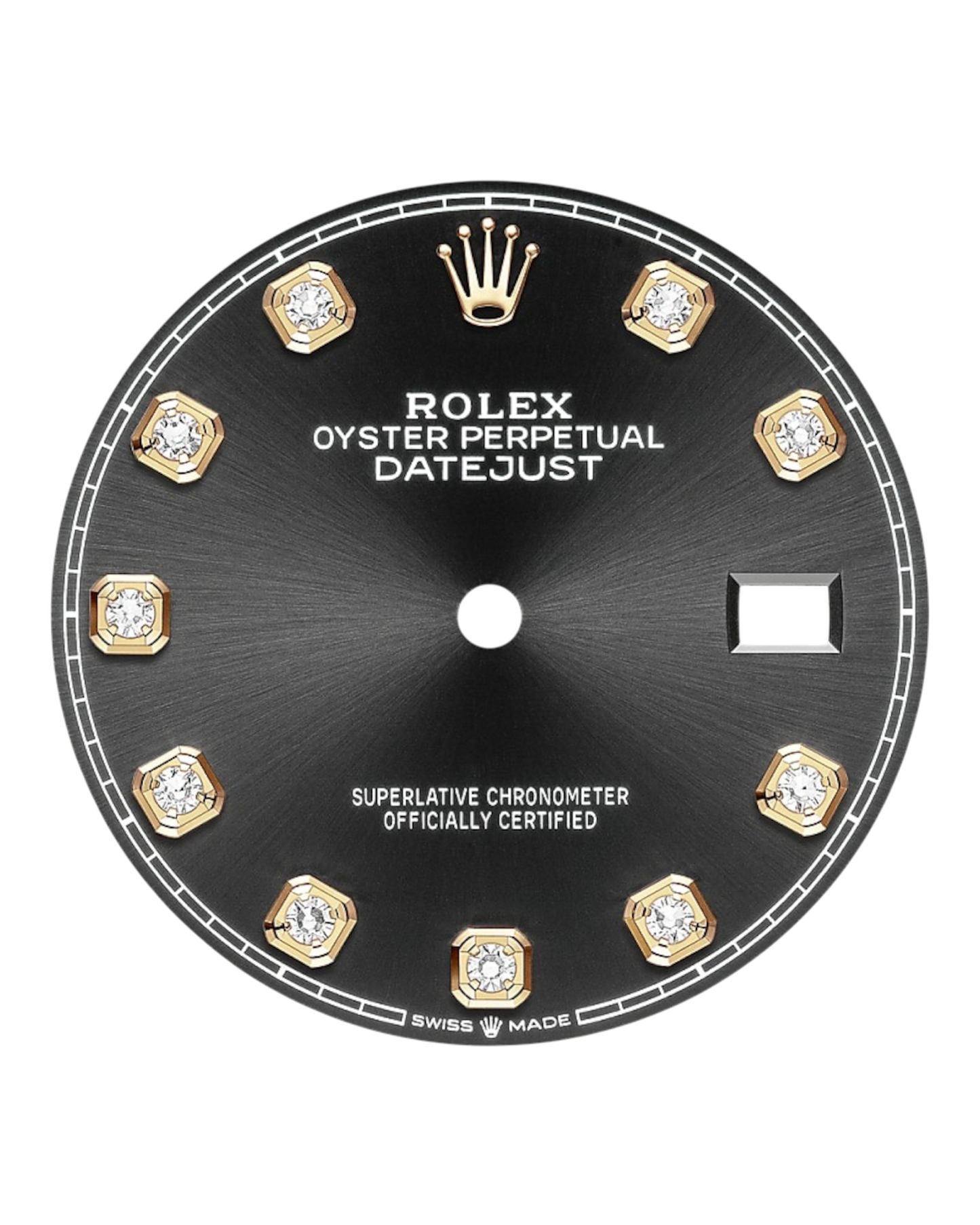Rolex Datejust Black with Diamonds 36mm - Oyster - U1 FACTORY - AUTOMATIK