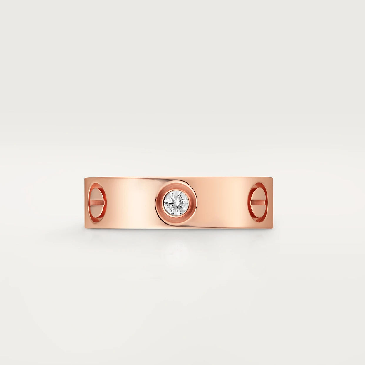 CARTIER LOVE RING SCHMAL MIT 3 DIAMANTEN- ROSÉGOLD - FULLSET