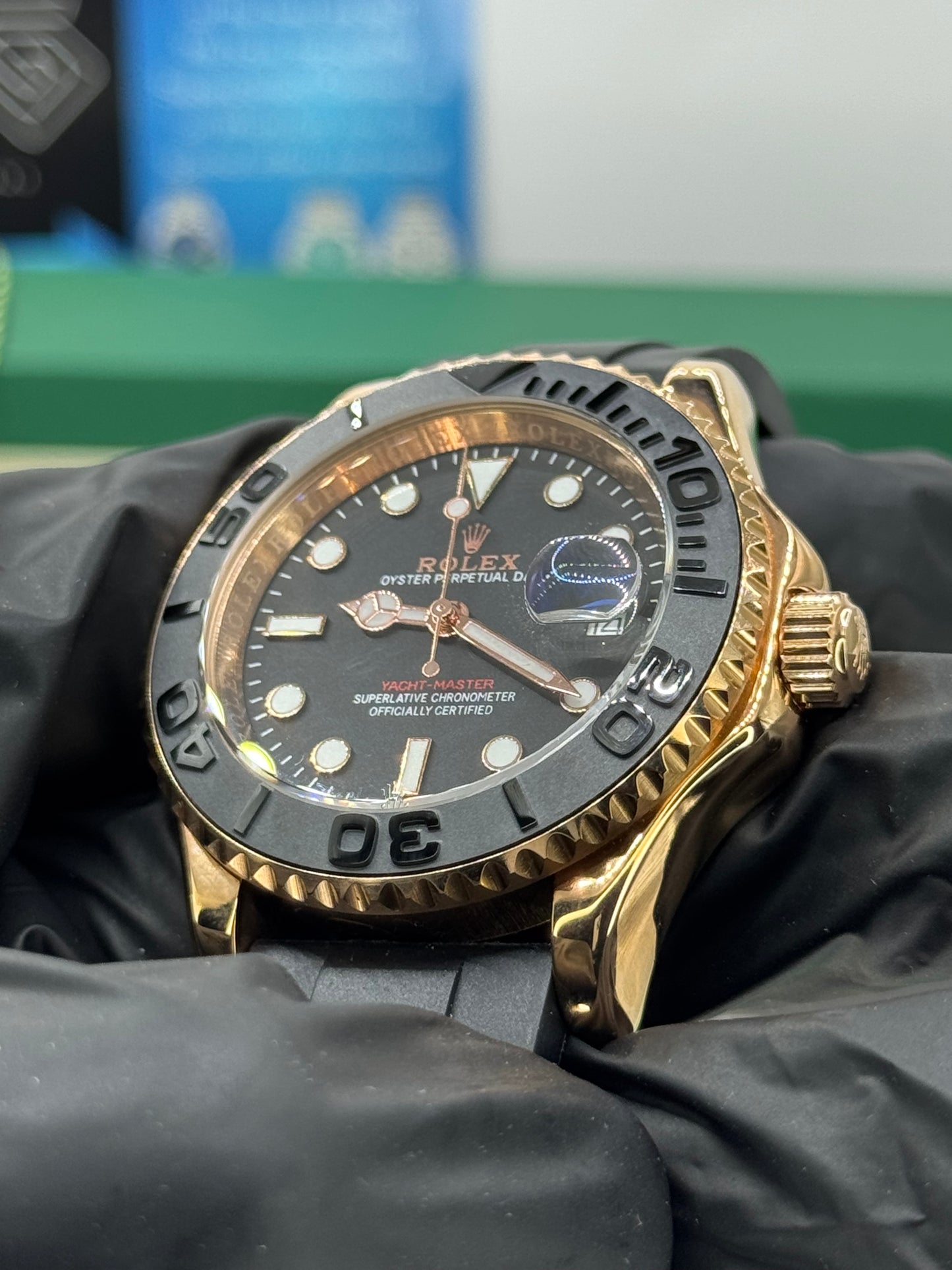 ROLEX YACHT-MASTER - OYSTERFLEX- Roségold - 40MM U1 FACTORY - AUTOMATIK