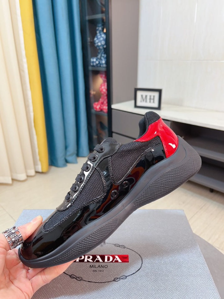 Prada America’s Cup Sneaker Black Red - HIGH QUALITY 1:1