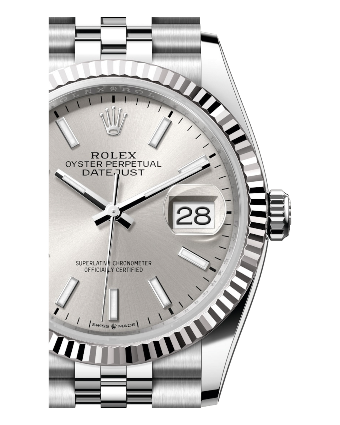 Rolex Datejust Silver 36mm Jubilee - U1 FACTORY - AUTOMATIK