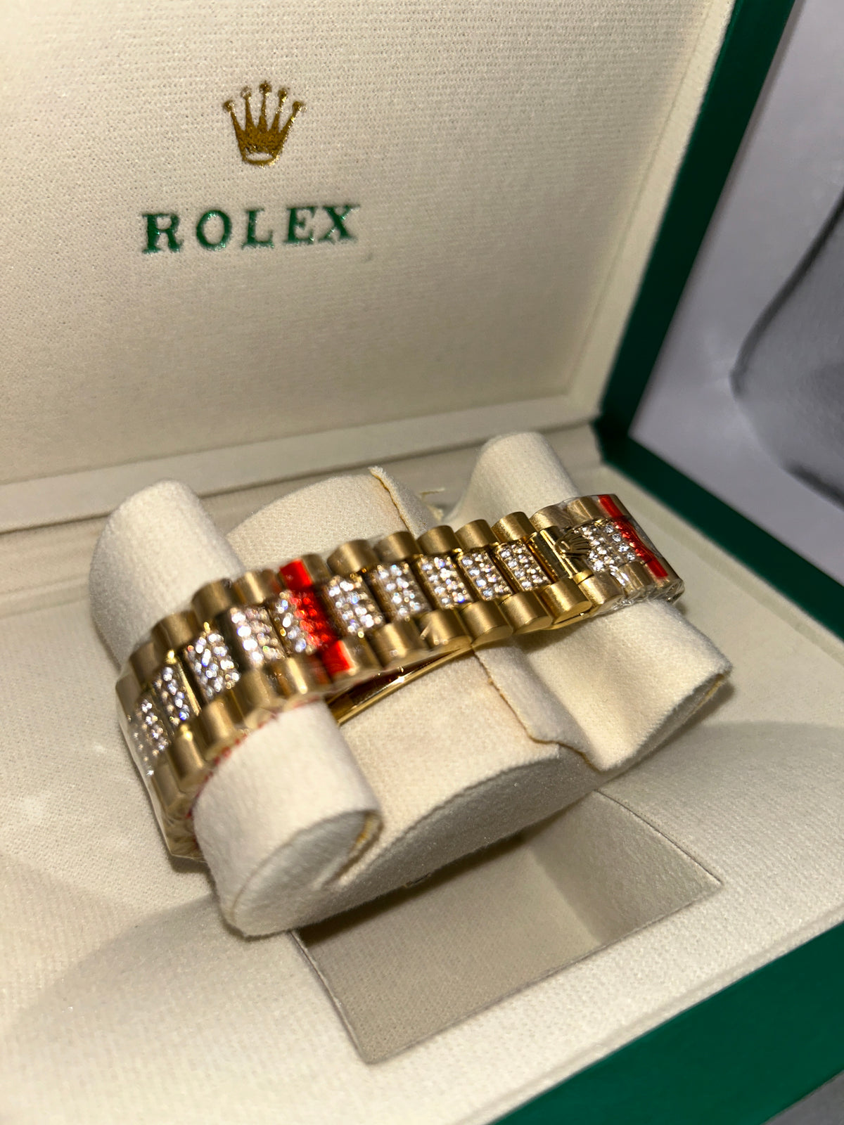 ROLEX HALF ICED DATE JUST 41MM U1 FACTORY - AUTOMATIK