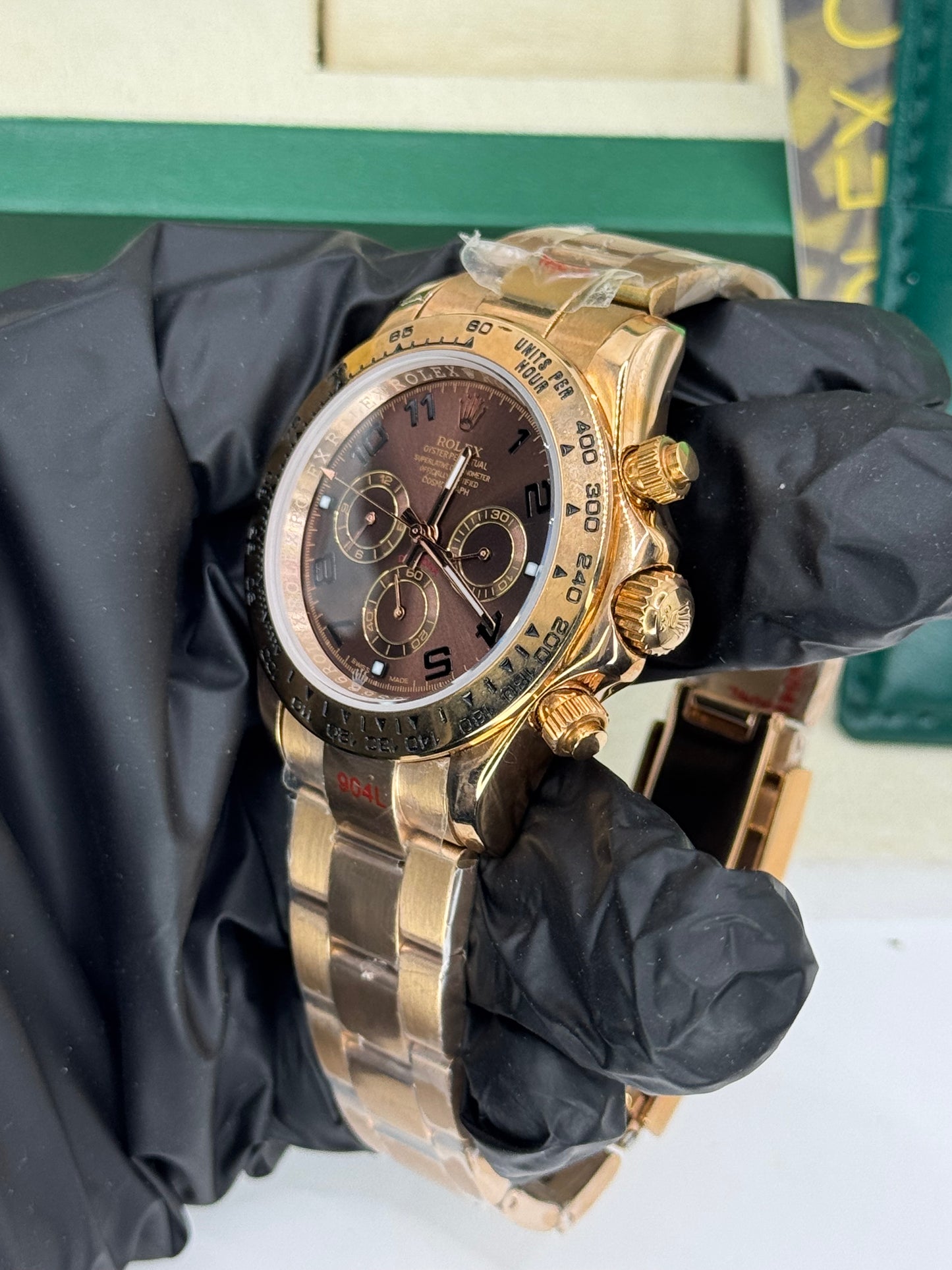 ROLEX DAYTONA - ROSEGOLD CHOCOLATE - COSMOGRAPH - OYSTER - 40MM U1 FACTORY - AUTOMATIK