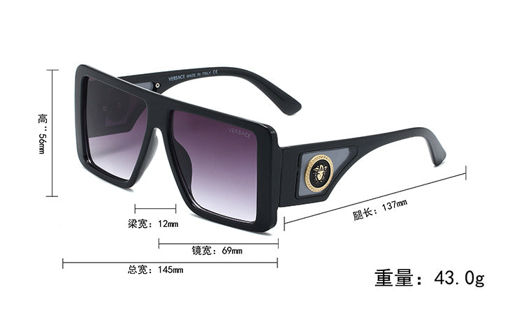 VERSACE OVERSIZED SQUARE SUNGLASSES – FULL SET – 1:1 HIGH END