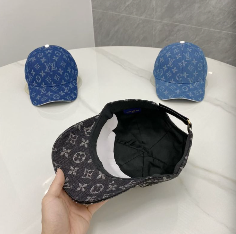 LOUIS VUITTON MONOGRAM DENIM BASEBALL CAP – DARK BLUE / BLACK / JEANS – 1:1 HIGH END