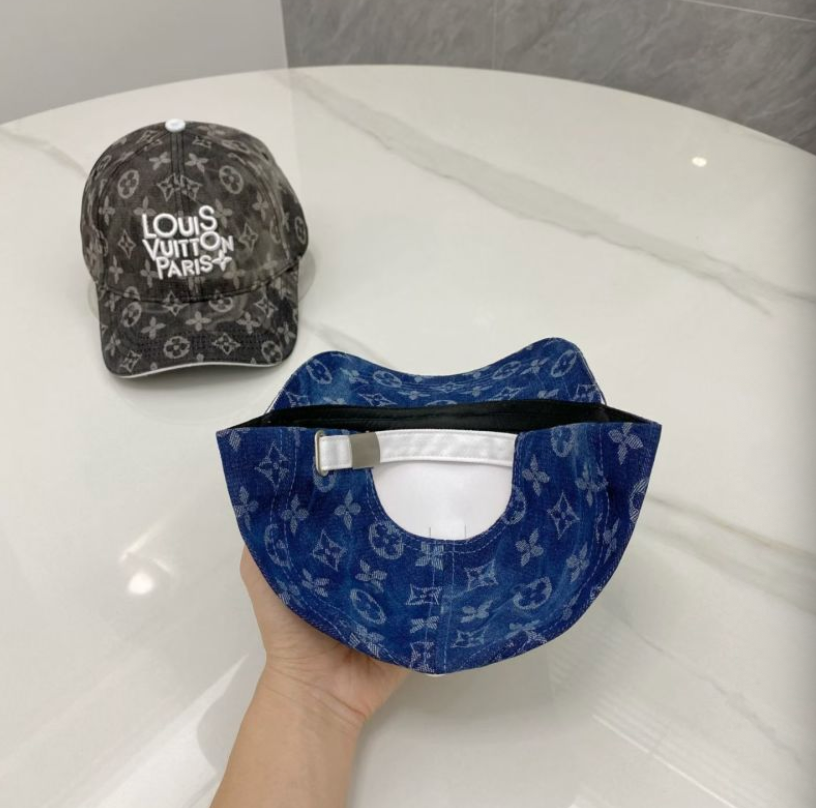 LOUIS VUITTON MONOGRAM DENIM PARIS BASEBALL CAP – BLUE / BLACK– 1:1 HIGH END