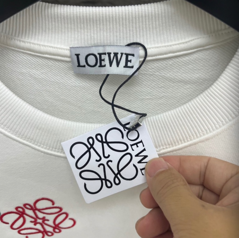LOEWE 2026FW MULTI-COLOR ANAGRAM MONOGRAM BALLOON CREWNECK SWEATSHIRT– 1:1 HIGH END