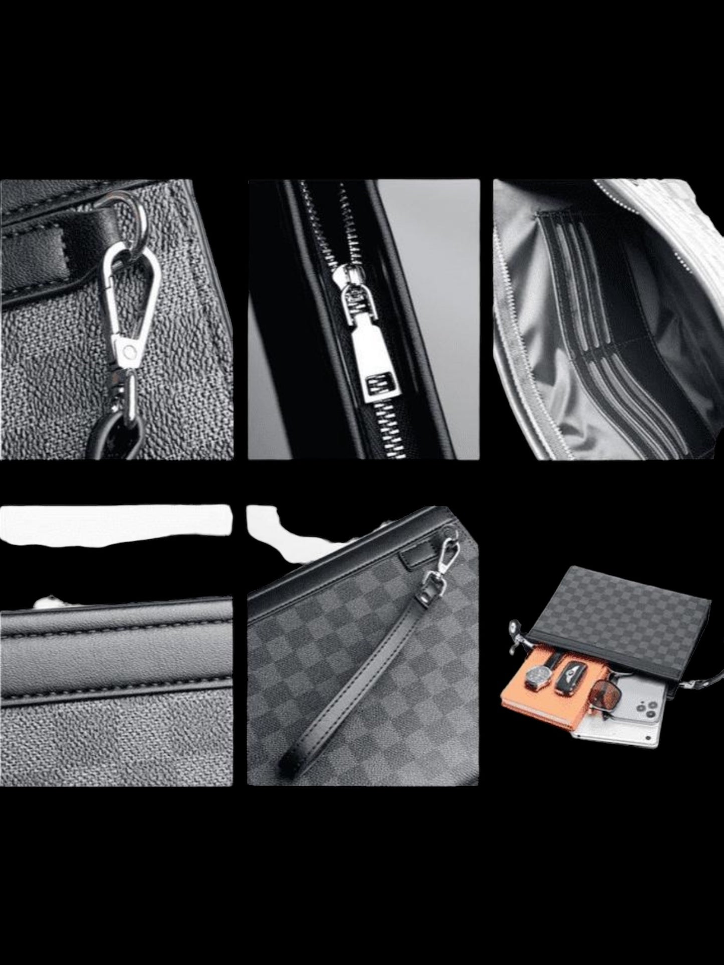 LOUIS VUITTON DESIGN BAG/ETUI/KULTURTASCHE - PU LEDER