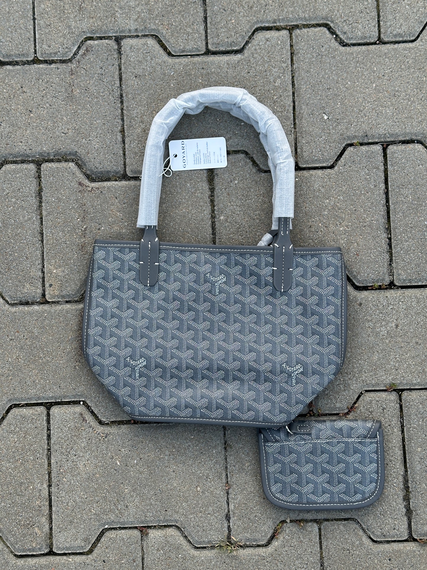 Goyard Saint Louis PM Tasche in Grau mit Pochette | 1:1 Replica