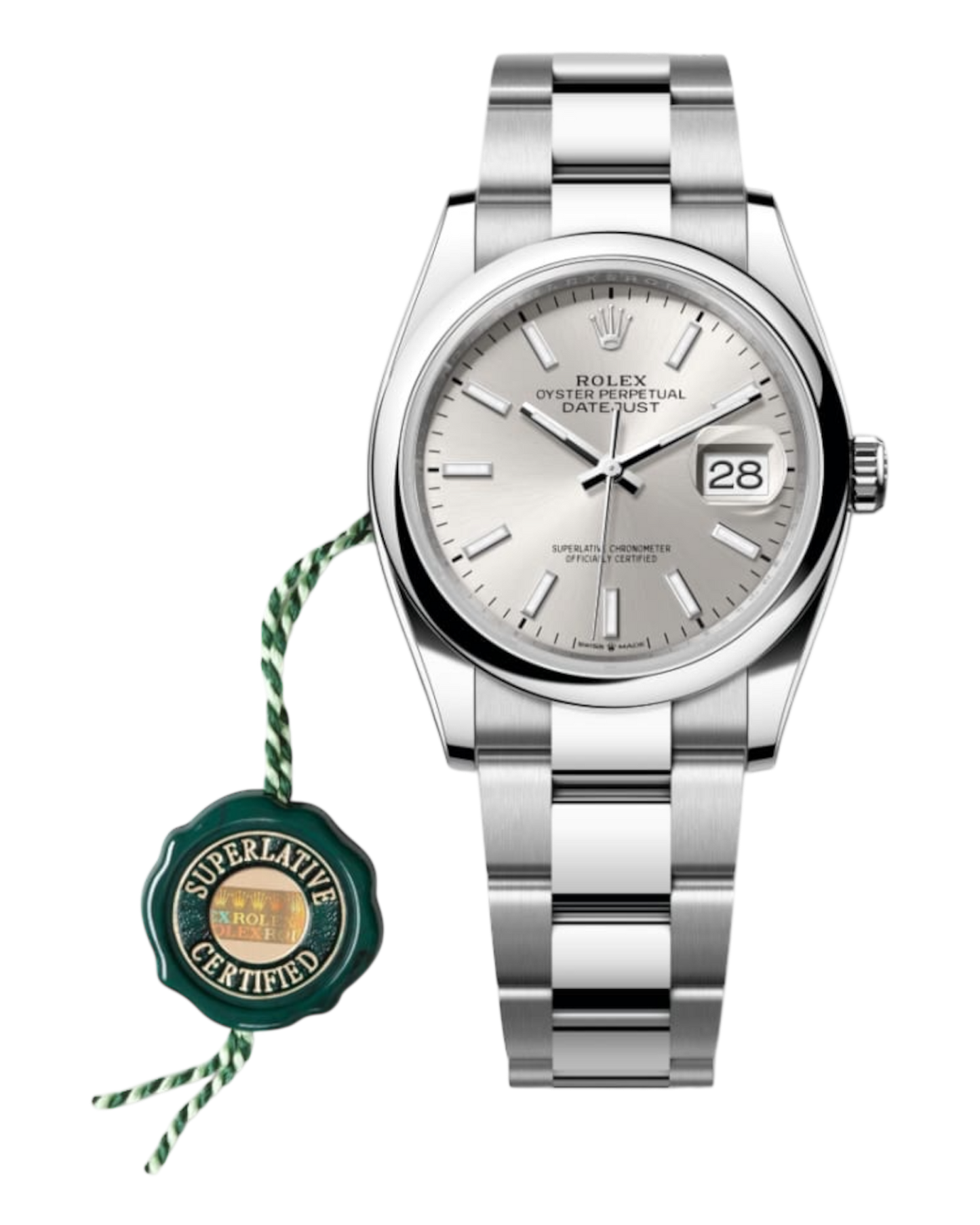 Rolex Datejust Silver 36mm Oyster U1 FACTORY - AUTOMATIK