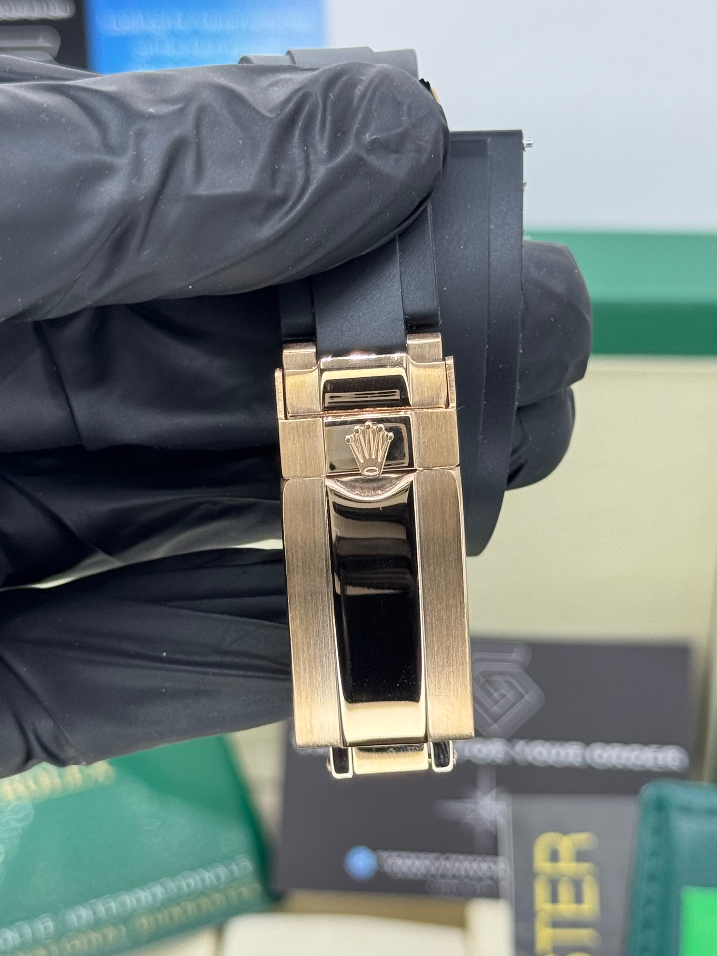 ROLEX YACHT-MASTER - OYSTERFLEX- Roségold - 40MM U1 FACTORY - AUTOMATIK