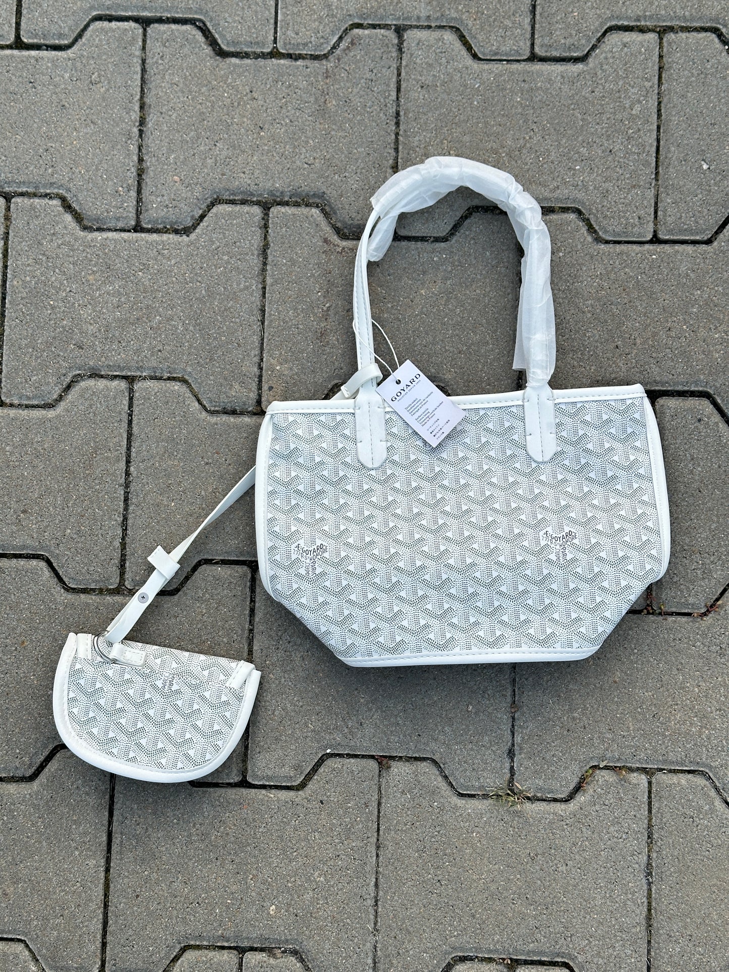 Goyard Saint Louis PM Tasche in Weiß mit Pochette | 1:1 Replica