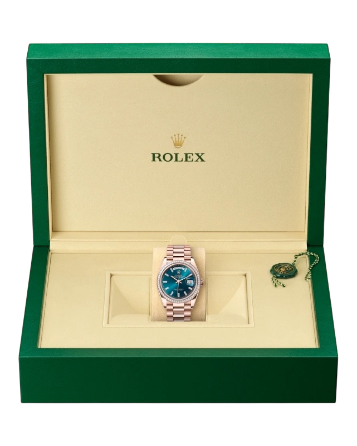 Rolex Day-Date Blue-Green Ombré Dial, 36mm Everose Gold President - U1 FACTORY - AUTOMATIK