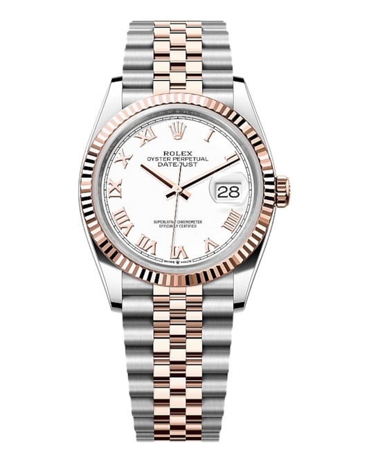 Rolex Datejust White 36mm Bicolor - Jubilee - U1 FACTORY - AUTOMATIK