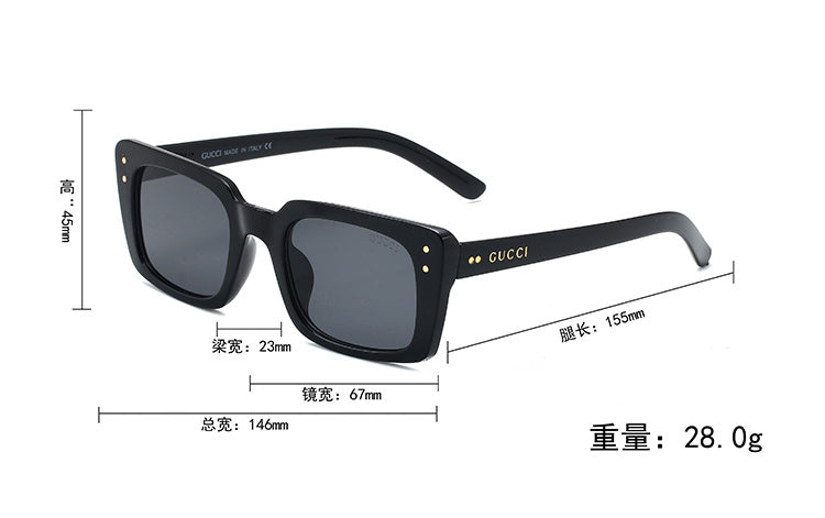 GUCCI RECTANGULAR SUNGLASSES – FULL SET – 1:1 HIGH END