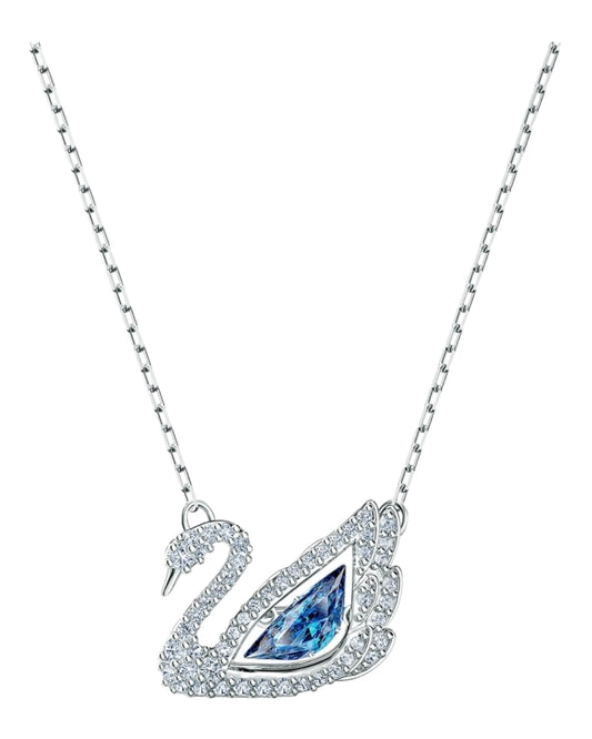 Swarovski Iconic Swan Halskette Blau