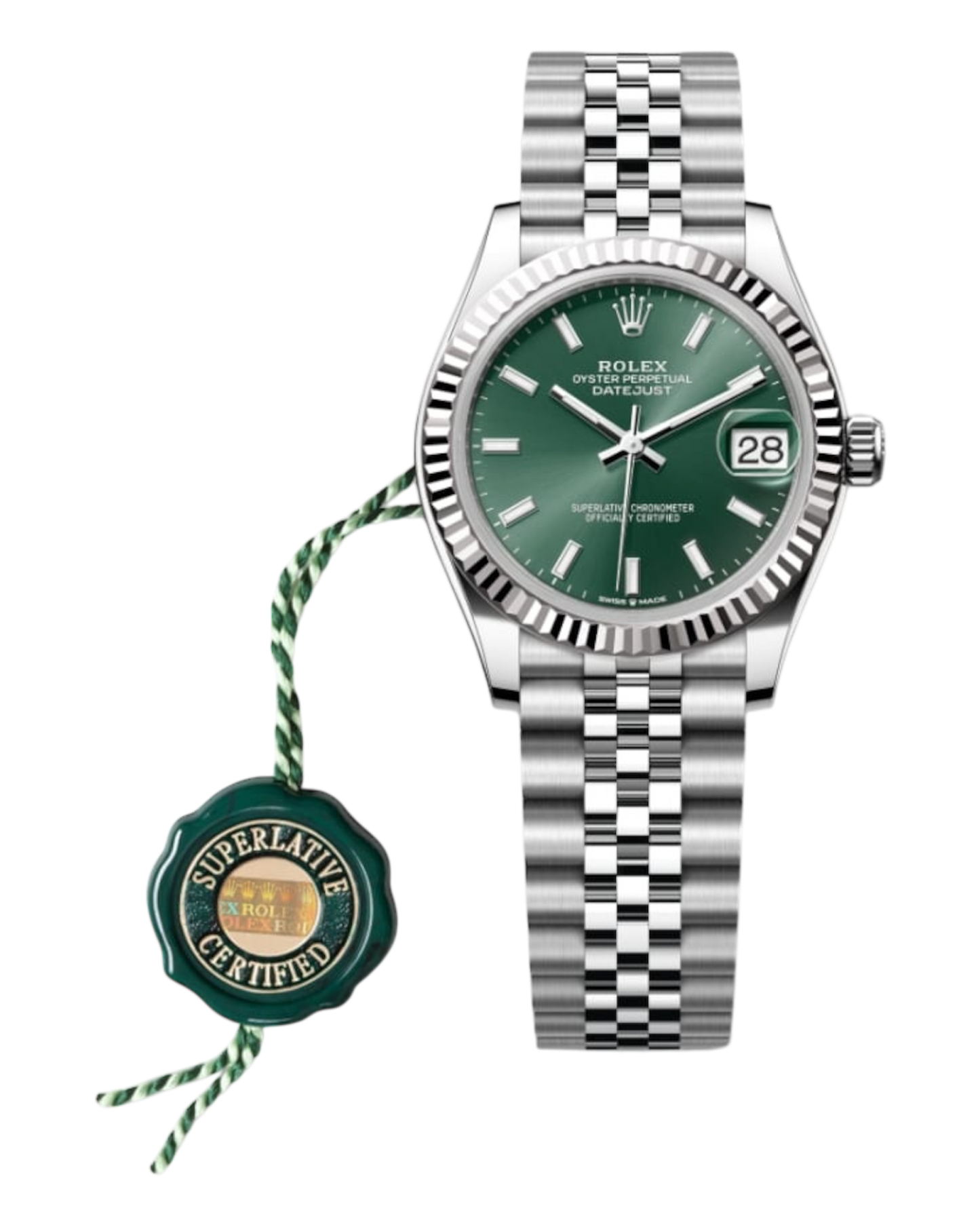 Rolex Datejust 31mm Mint Green Dial U1 FACTORY - AUTOMATIK - Jubilee
