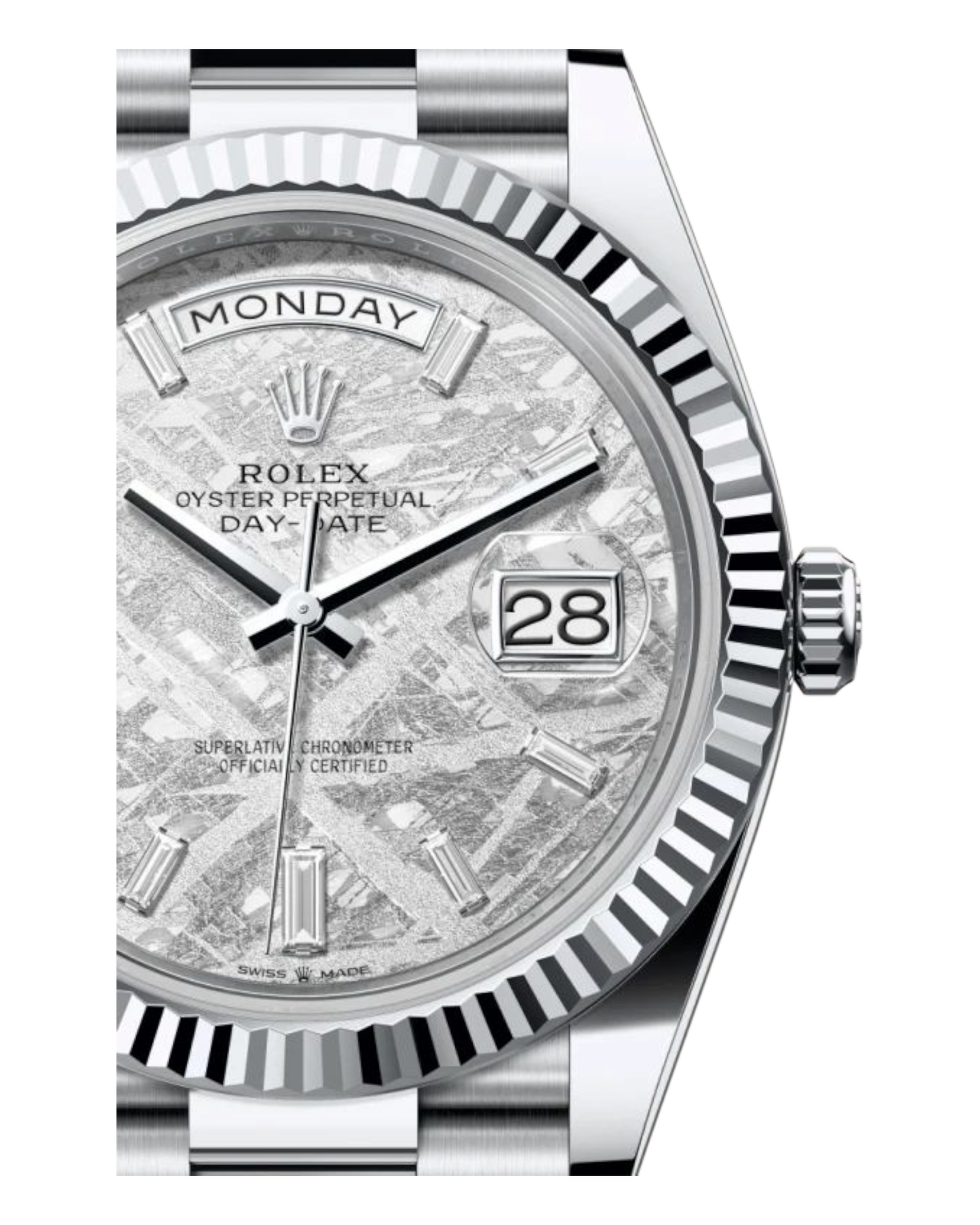 Rolex Day-Date White Meteorite Dial 40mm - U1 FACTORY - AUTOMATIK