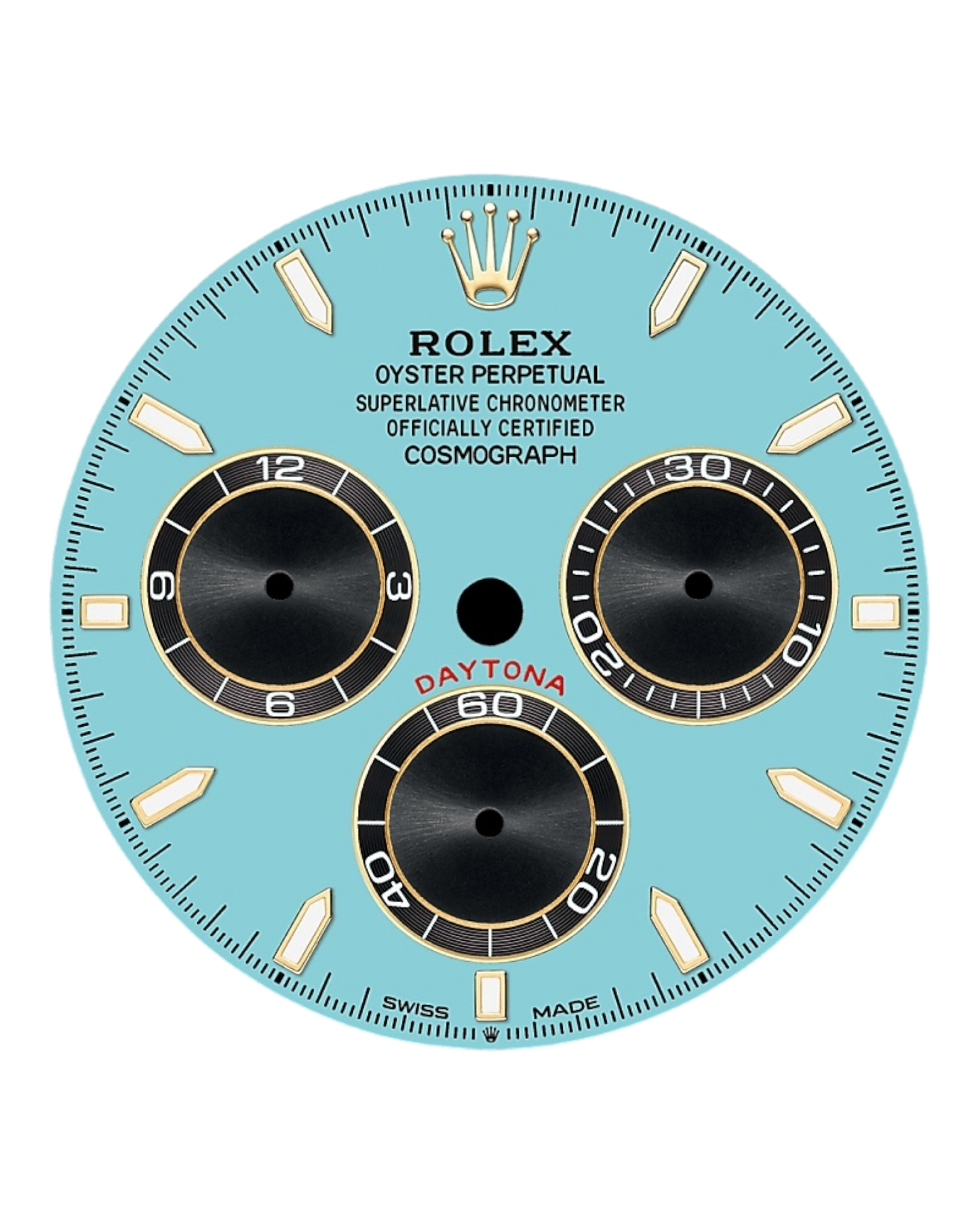 Rolex Cosmograph Daytona 40mm - turquoise dial, rubber bracelet - MYS Factory - Automatik