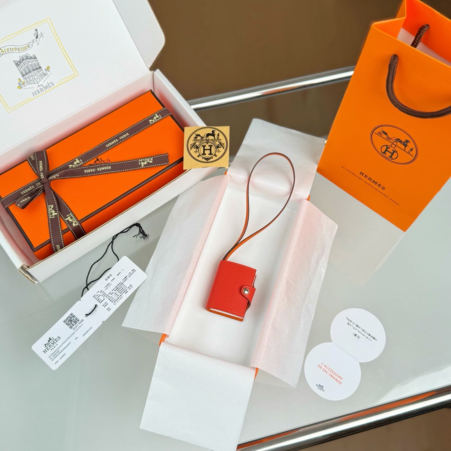 HERMÈS CARMEN NOTEBOOK CHARM – FULL SET – 1:1 HIGH END