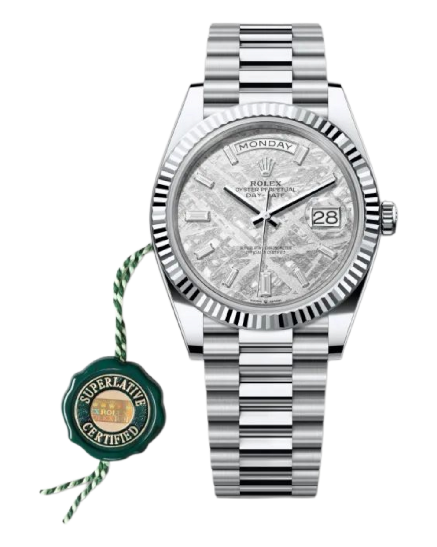 Rolex Day-Date White Meteorite Dial 40mm - U1 FACTORY - AUTOMATIK