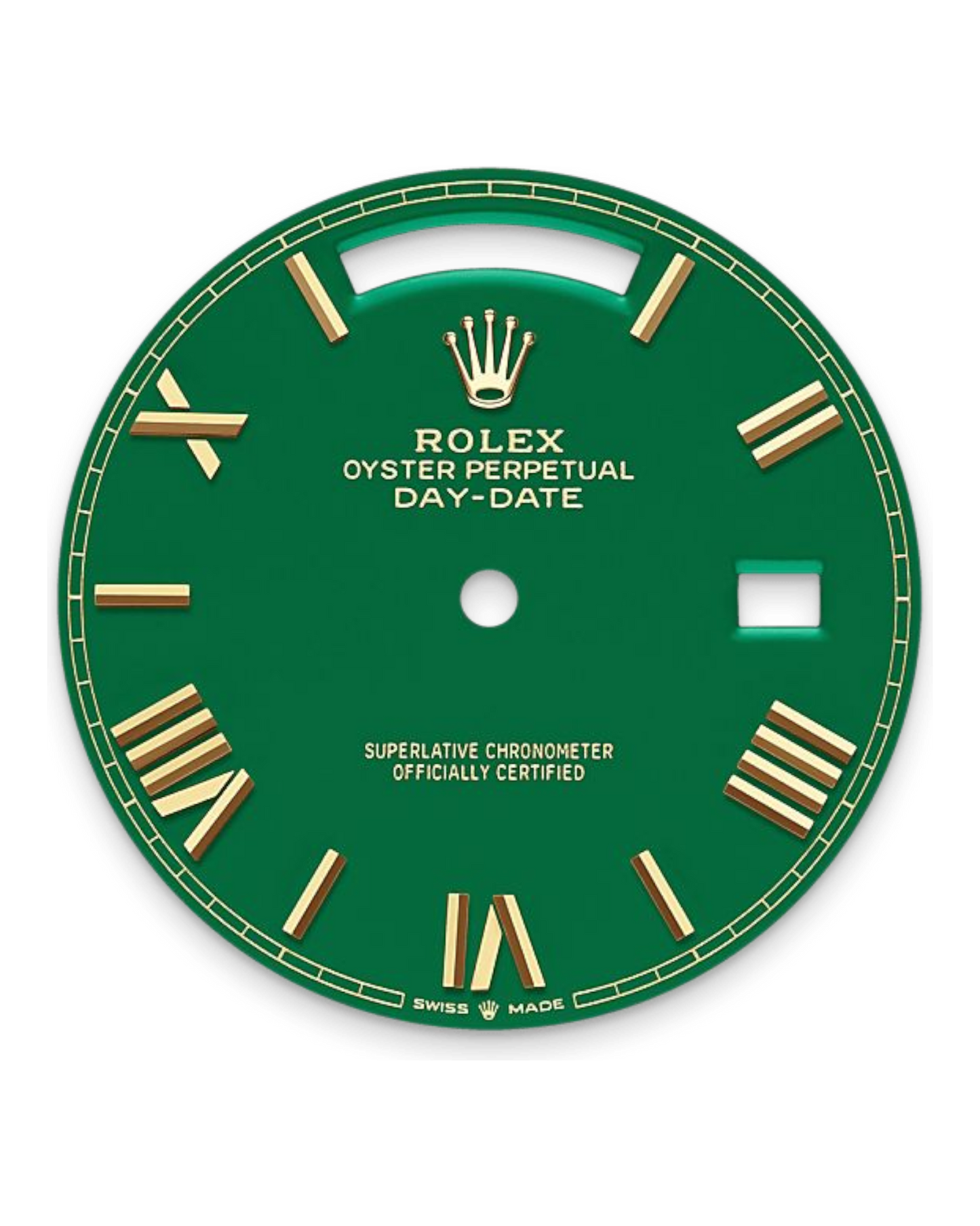 Rolex Day-Date Green Dial with Roman Numerals, 40mm Yellow Gold President - U1 FACTORY - AUTOMATIK