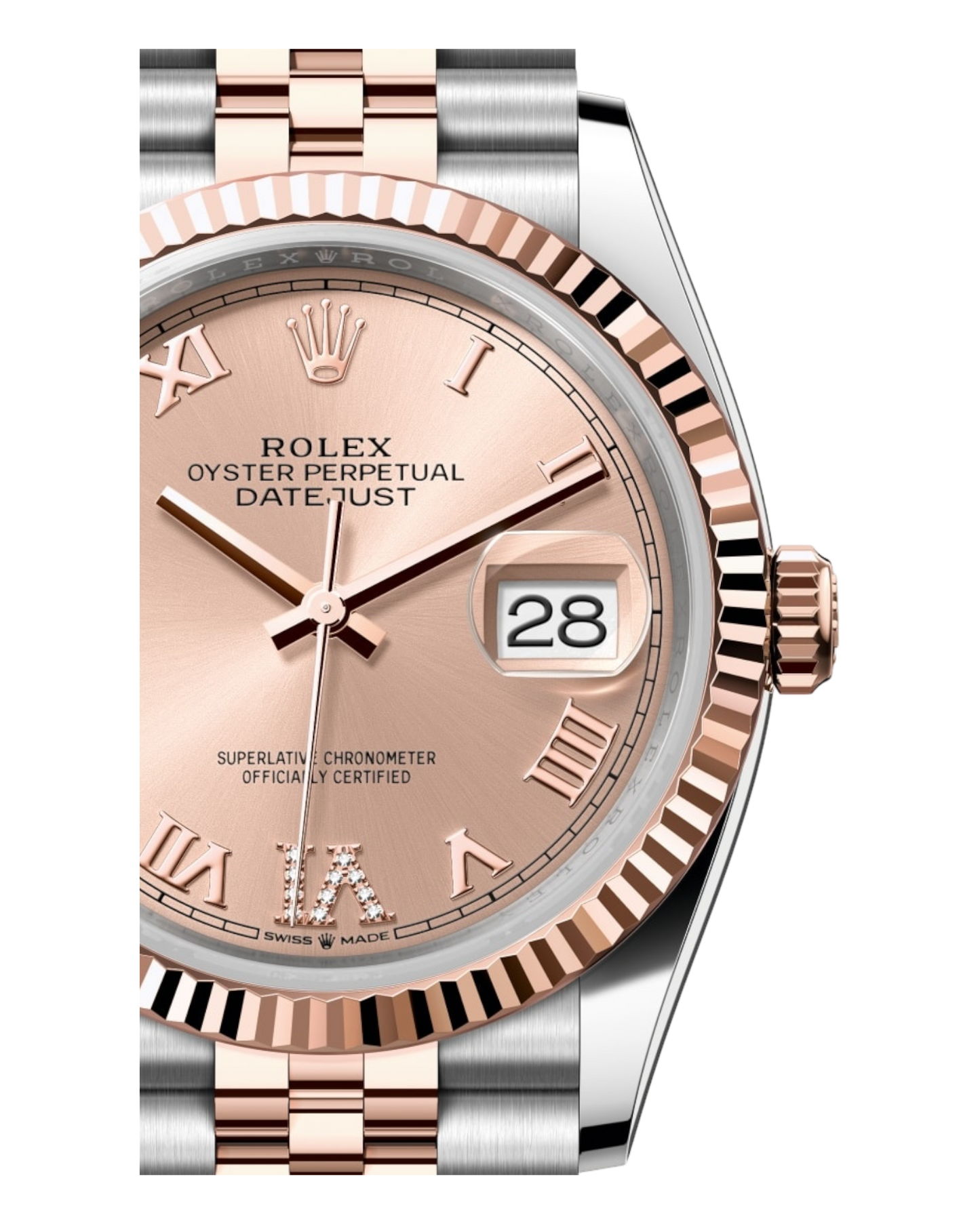 Rolex Datejust Rosé 36mm Bicolor - Jubilee - U1 FACTORY - AUTOMATIK