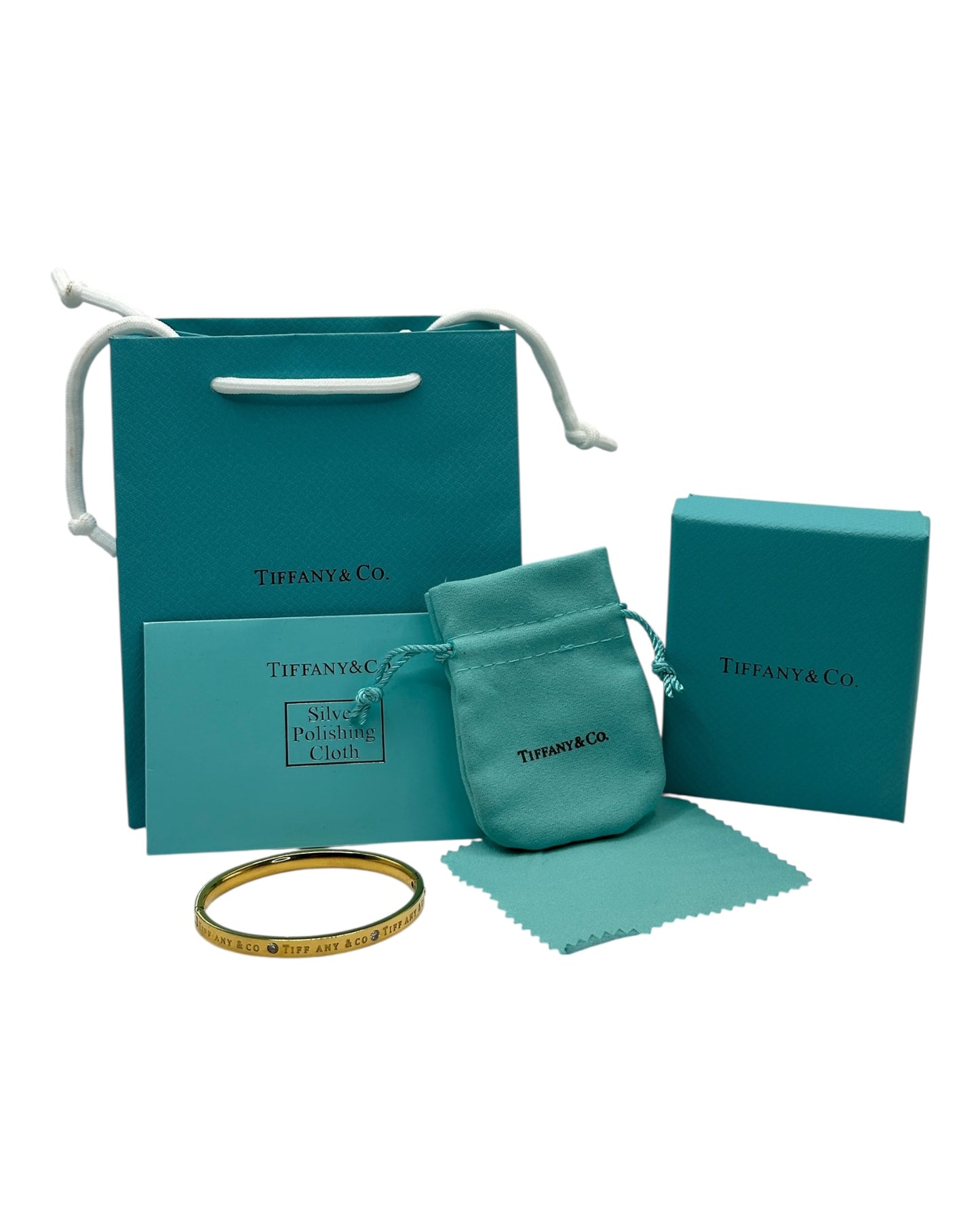 Tiffany & Co. Klassisches Armband mit Logogravur in Gold