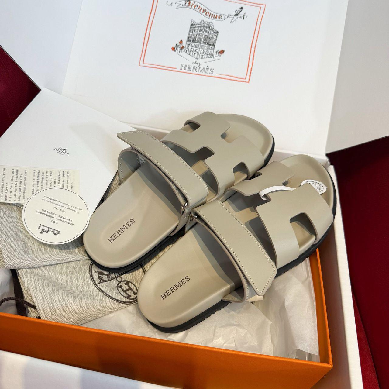 HERMES CHYPRE ECHT-LEDER RÖMERSANDALEN - SUPER CLONE | BEIGE