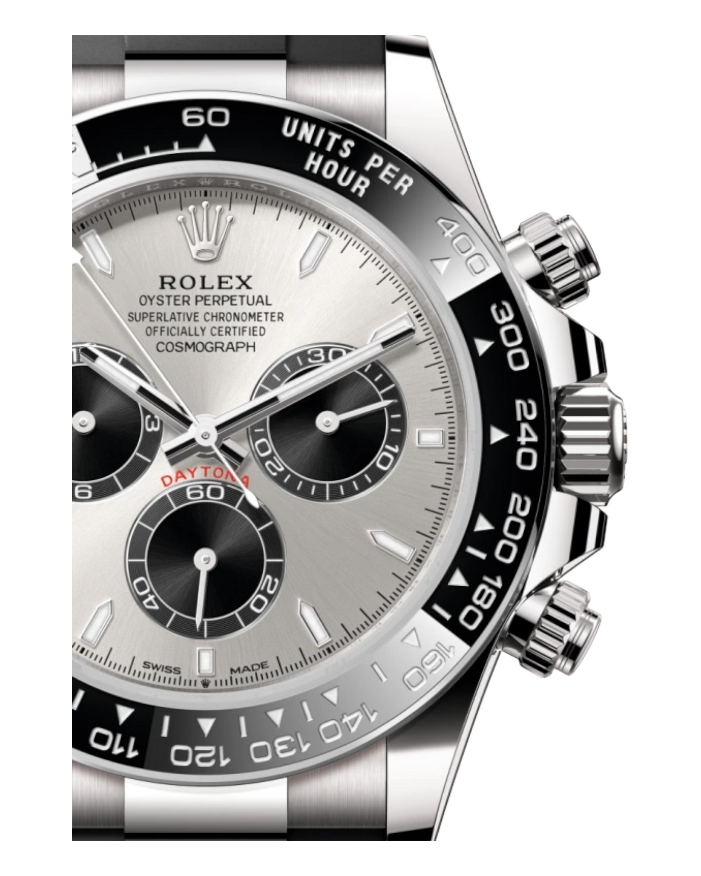 Rolex Cosmograph Daytona 40mm – Oysterflex with Silver Panda Dial - U1 Factory - Automatik