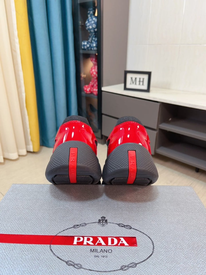Prada America’s Cup Sneaker Black Red - HIGH QUALITY 1:1