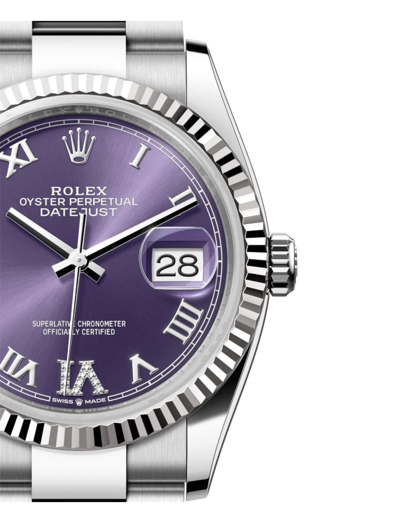 Rolex Datejust Purple Dial 36mm - Oyster - U1 FACTORY - AUTOMATIK