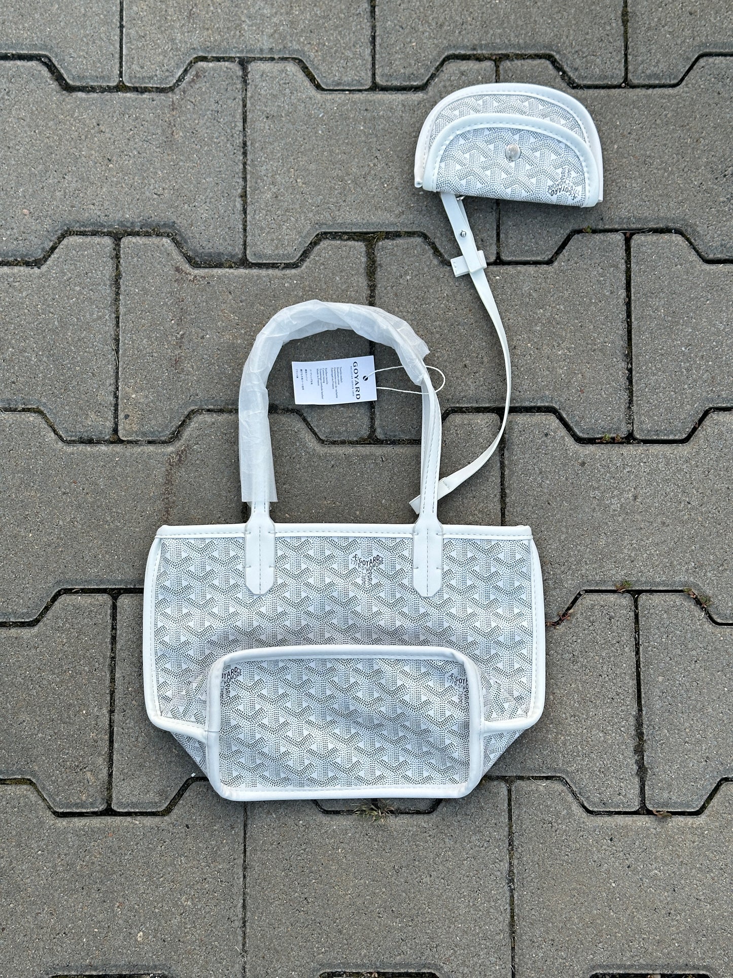 Goyard Saint Louis PM Tasche in Weiß mit Pochette | 1:1 Replica